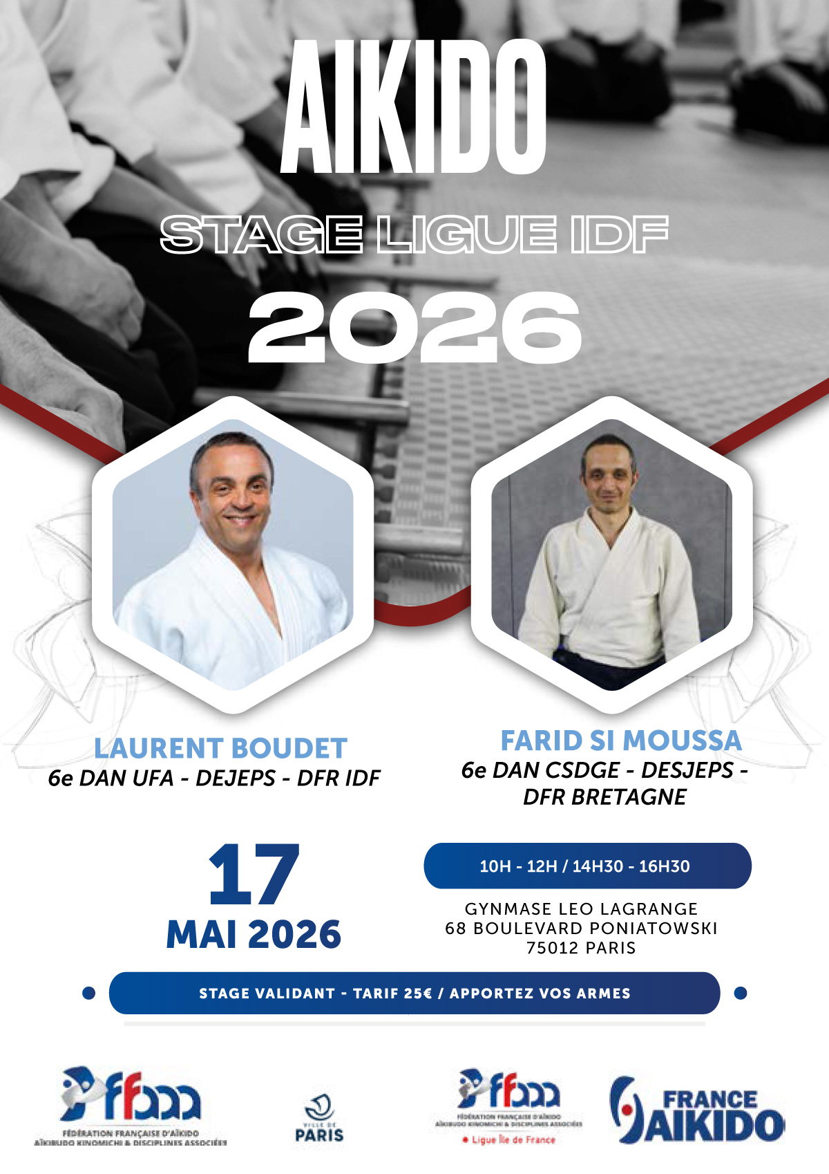Stage de Ligue - Laurent Boudet -Farid Si Moussa 17 mai 2026