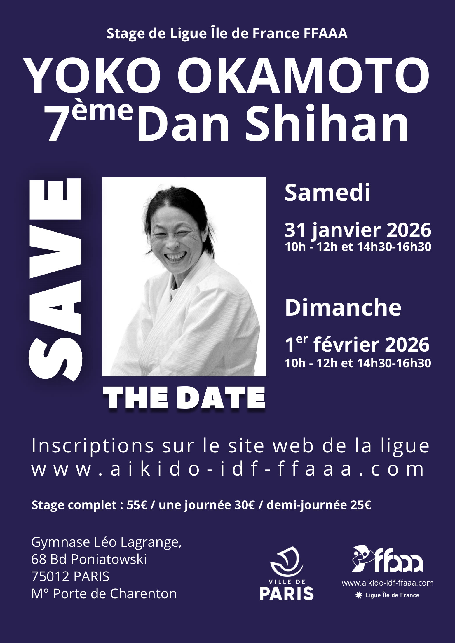 Stage de Ligue Yoko OKAMOTO 7ème Dan Shihan