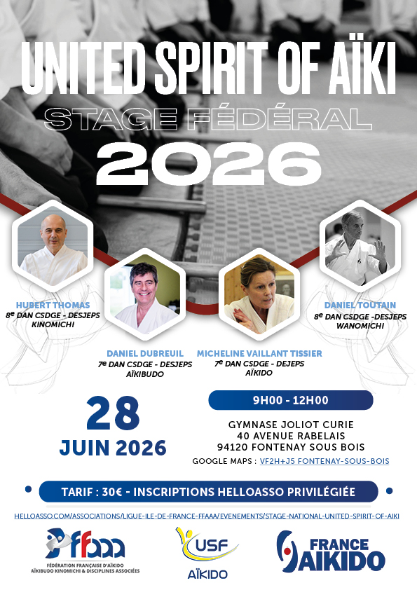 FFAAA : STAGE UNITED SPIRIT OF AIKI 28 juin 2026