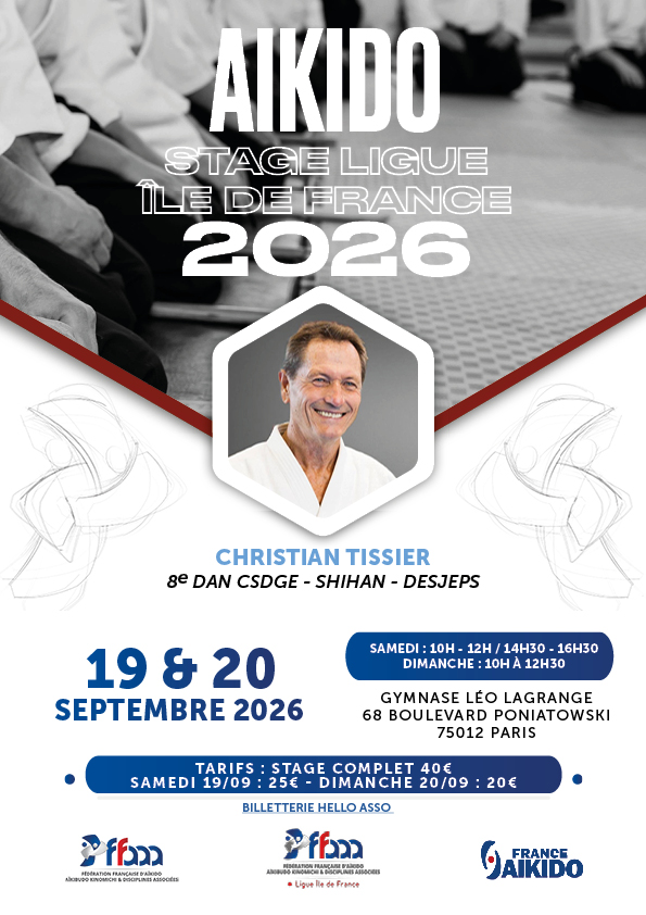 Stage de Rentrée animé par Christian Tissier - 19 et 20 septembre 2026