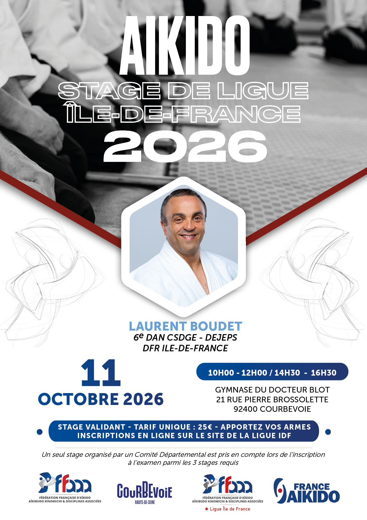 Stage de Ligue - Laurent Boudet 11 octobre 2026