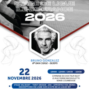 Stage de Ligue - Bruno Gonzalez - 22 novembre 2026